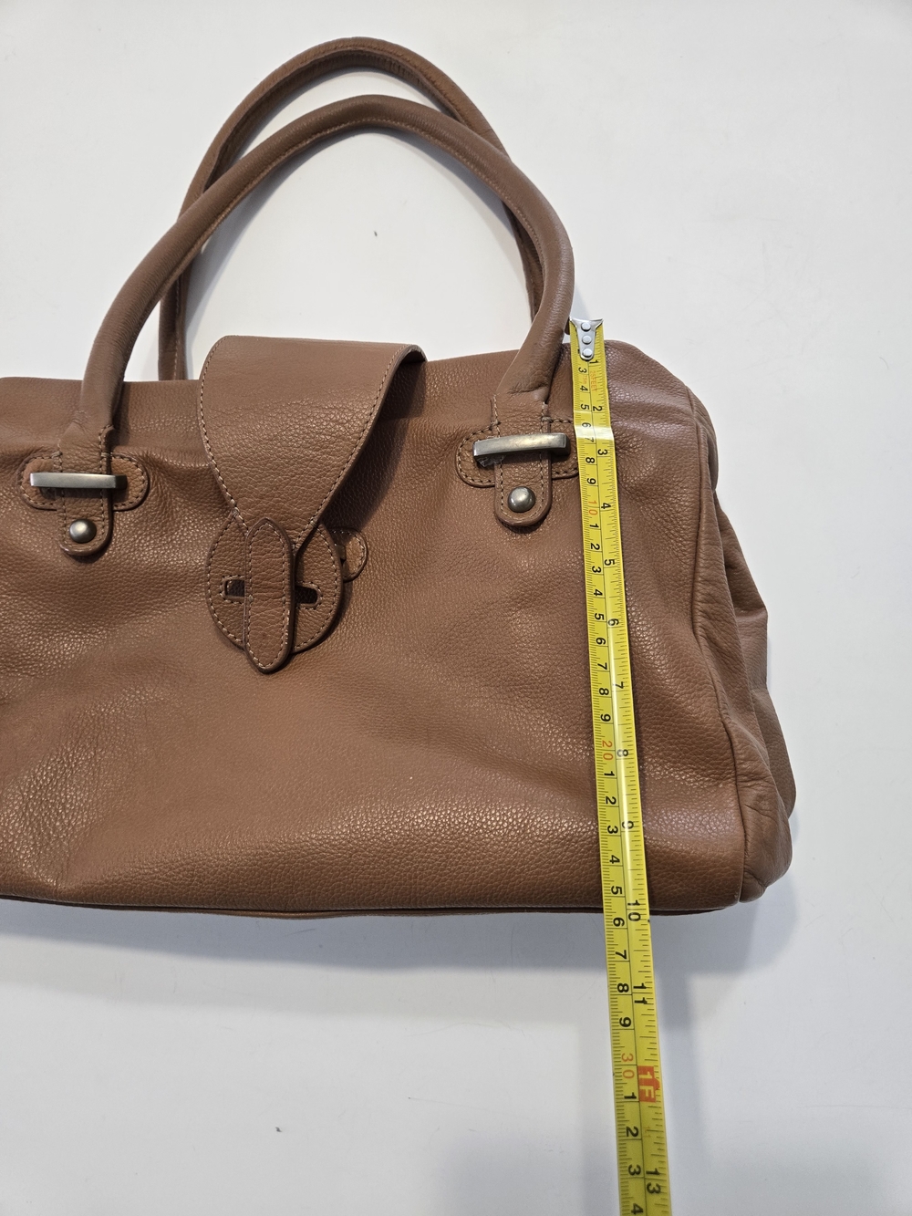 ZARA Woman Soft Brown Leather Tote Shoulder Bag - Ref 4163/304/105 - Picture 15 of 16